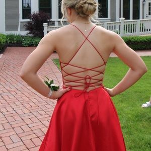 Sherri Hill Red Gown 53661